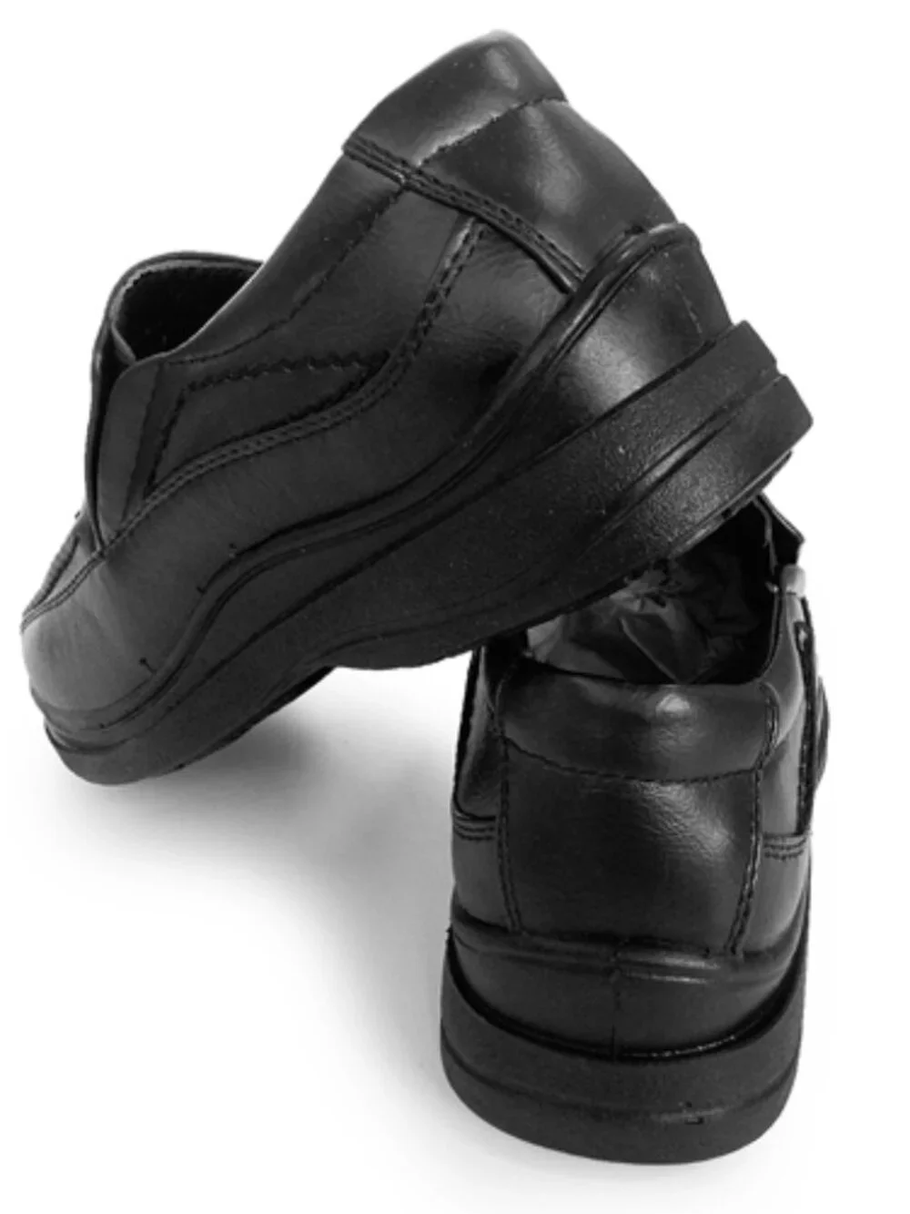 Back to School shoe JOSEPH ALLEN black slip on synthetic medium JA131 JUNIOR